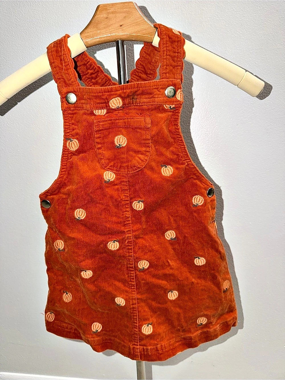 Mudd Girls Corduroy Overalls in Orange Size 3T